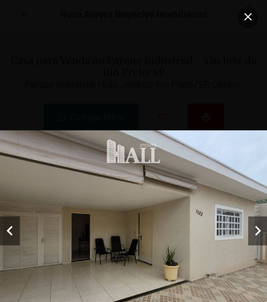 Casa para venda - Parque Industrial São José do Rio Preto - 3 dorms